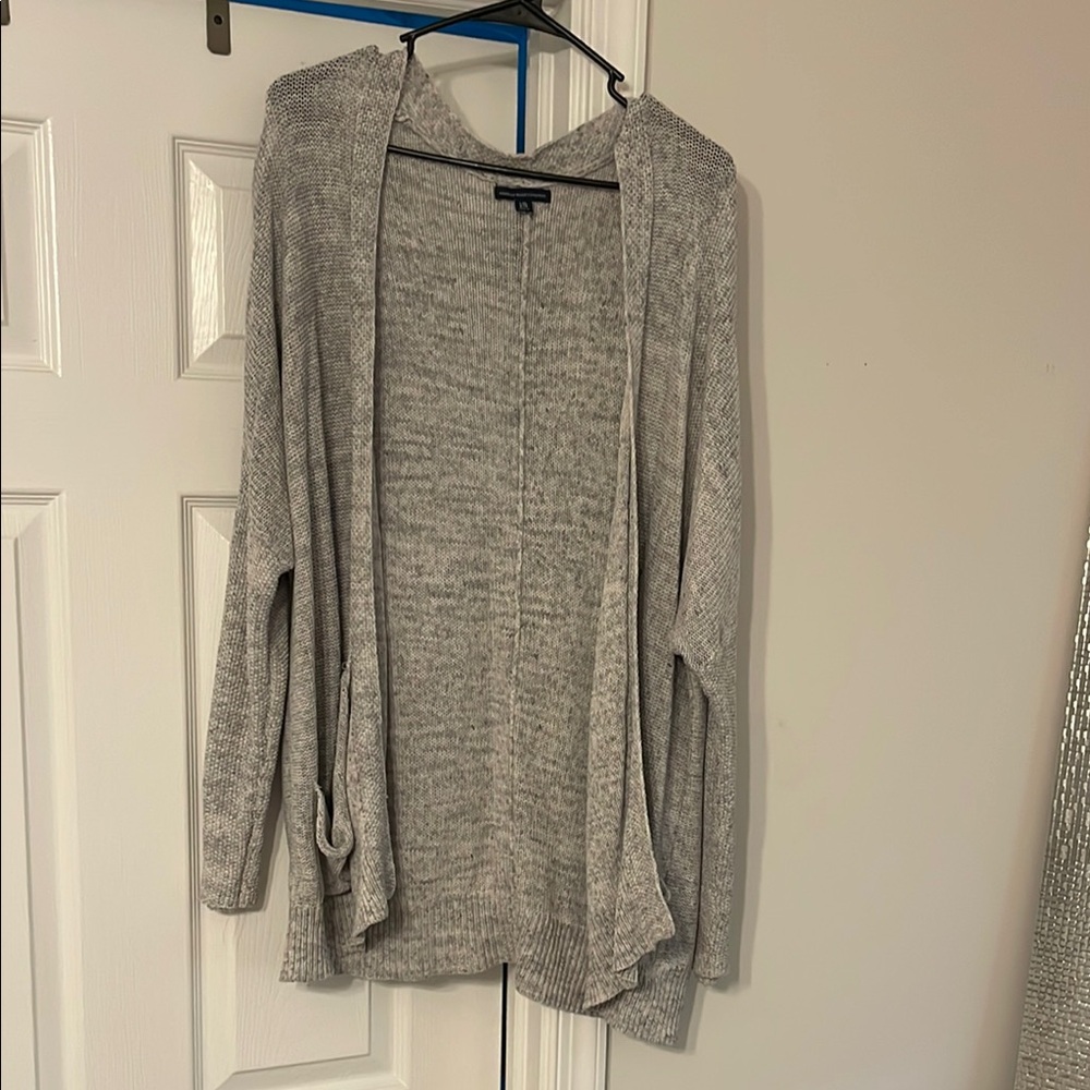 American Eagle Outfitters Gray Cardigan Sweater